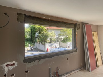 Création d'une ouverture pour l'agrandissement d'une fenêtre et baie vitrée