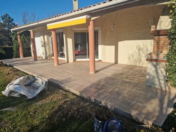 Rénovation d'une terrasse en carrelage à Montberon 