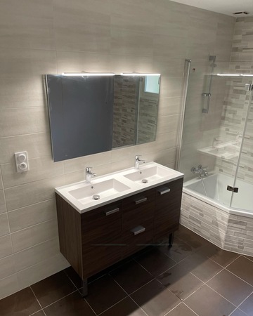 Rénovation complète d'une salle de bain à Saint Orens de Gameville