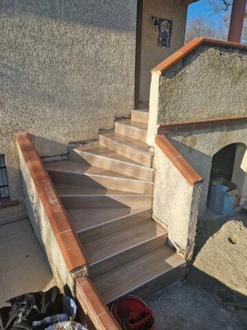 Rénovation d'un escalier en carrelage à Montberon 