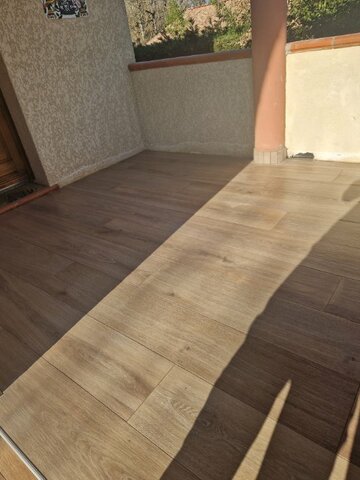 Rénovation d'une terrasse en carrelage à Montberon 