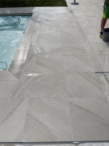 Rénovation terrasse et margelle à Mongiscard