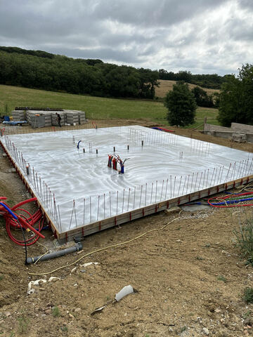 Coulage d’une dalle béton